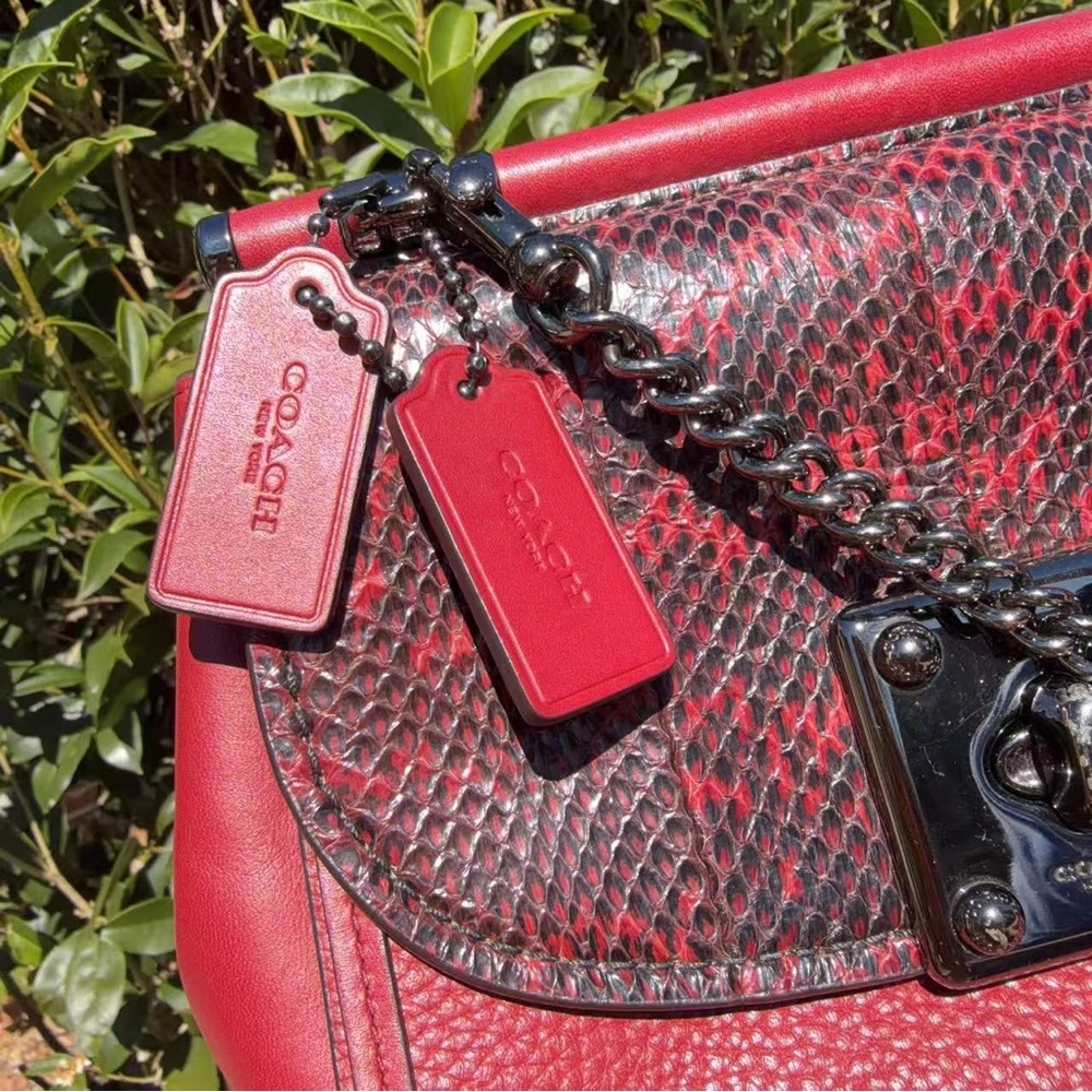 EUC Coach Drifter Crossbody In Snakeskin 59498 - Picture 2 of 12